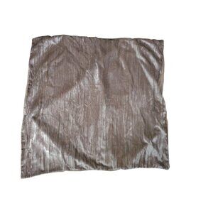 West Elm Pink Crinkle Velvet Euro Sham 27" x 27" Viscose & Cotton